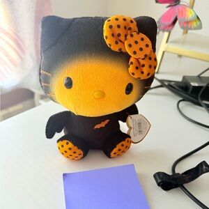 Hello Kitty Black and Orange Stuffed Animal